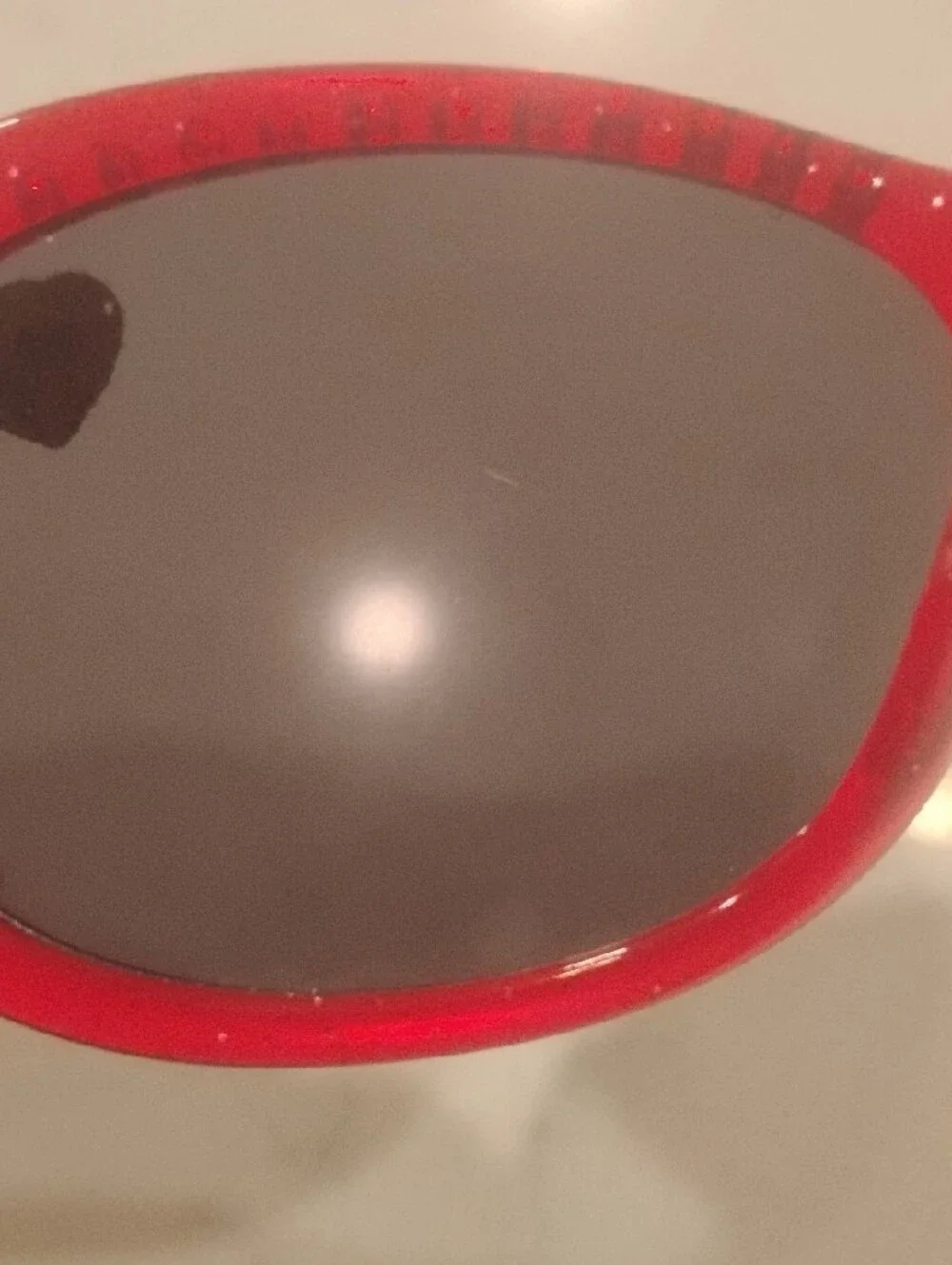 Barbie Red Jeweled Oval Kids Sunglasses